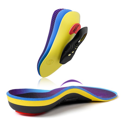 Heavy Duty Support Insoles for Women and Men - Plantar Fasciitis Relief and Shock Absorption, Orthotic Inserts for High Arch and Flat Feet, Work Boots, and All-Day Standing Comfort