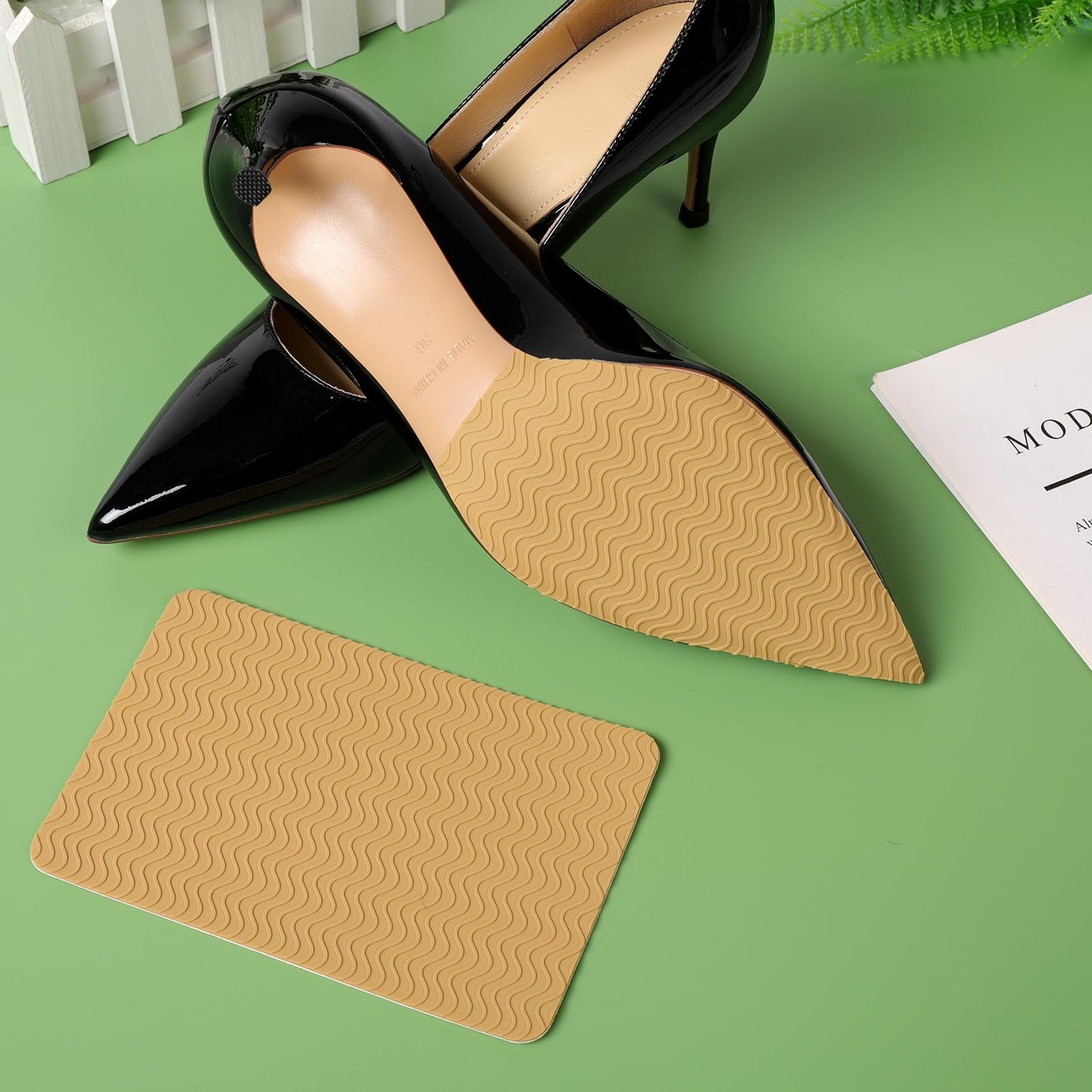 Shoe Sole Bottom Protector,Self Adhesive Shoe Grips on Bottom of Shoes,Non Slip Shoe Pads,Shoe Sole Guard, Anti Slip Shoe Grips Pads